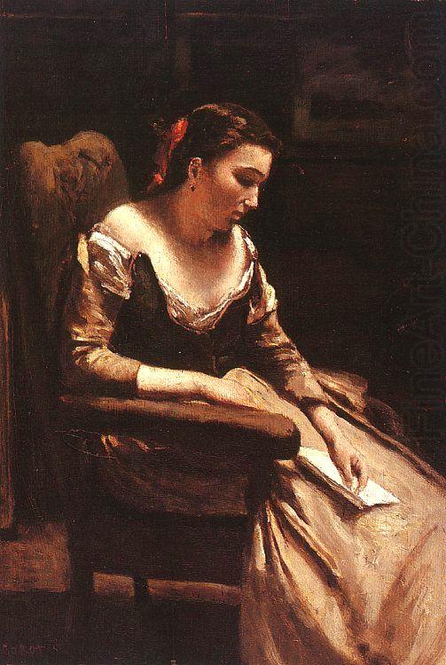  Jean Baptiste Camille  Corot The Letter_3 china oil painting image